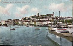 CPA Cannes La Port et le Mont Chevalier  
