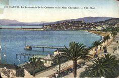 CPA Cannes La Promenade de la Croisette et le Mont Chevalier 