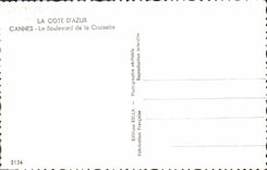 CPA Cannes Le Boulevard de la Croisette 