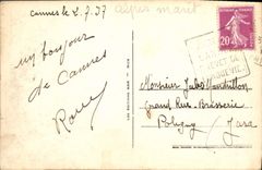 CPA Cannes Un Coin de la Croisette 