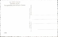 CPA Cannes vue generale prise se Super Cannes 