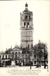 CPA Loches La Tour Saint Antoine batie en 1529 et la Statue d'Alfred de Vigny 