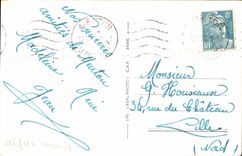 CPA Menton vue prise de Garavan 