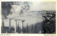 CPA Menton Vue Prise de Garavan 