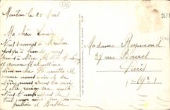 CPA Menton Vue Prise de Garavan 