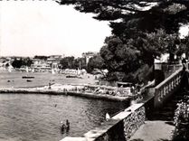 CPA Juan Les Pins La Plage Belles Rives 