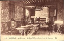 CPA Langeais Le Chateau Le Grand Salon ou Salle d'Anne de Bretagne 