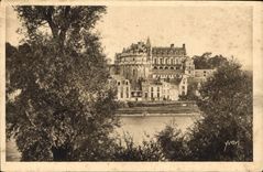 CPA Le Chateau d'Amboise vu des bords de la Loire 