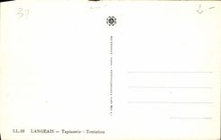 CPA Langeais Tapisserie Tentation 