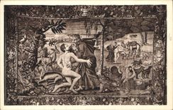 CPA Langeais Tapisserie Creation de l'Homme 