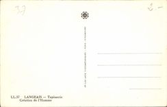 CPA Langeais Tapisserie Creation de l'Homme