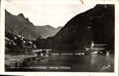 CPA Environ d'Ax Les Thermes Barrage d'Orgeix 