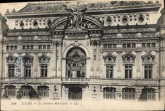 CPA Tours Le Theatre Nunicipal 