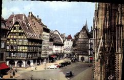 CPA Strasbourg Place de la Cathedrale 