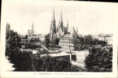 CPA Strasbourg Pont des Varges Eglise Saint Paul 