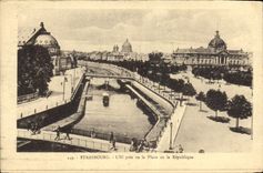 CPA Strasbourg L'Ill pres de la Place de la Republique 