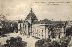 CPA Strasbourg Palais du rhin Place de la Republique 