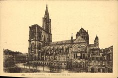 CPA Strasbourg La Cathedrale Cote Sud 