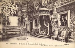 CPA Monaco Les Palais du Prince la Salle du Trone 