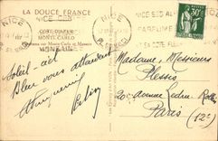 CPA Monte Carlo Panorama Sur Monte Carlo et Monaco 