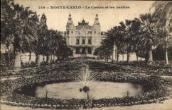 CPA Monte Carlo Le Casino et les Jardins 