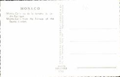 CPA Monte Carlo vu de la Terrasse du Jardin Exotique 