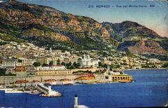 CPA Monaco vue sur Monte Carlo 