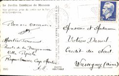 CPA Le Jardin Exotique de Monaco vue generale prise du Jardin sur le Port et la Condamine 