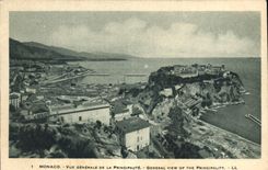 CPA Monaco Vue generale de la Principaute 