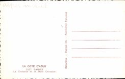 CPA Cannes La Croisette et le Mont Chevalier  