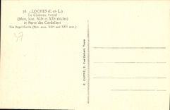 CPA Loches Le Chateau Royal et Porte des Cordeliers 