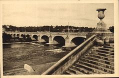 CPA Tours Le Pont de Pierre 