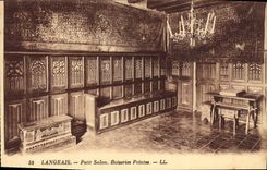 CPA Langeais Petit Salon Boiseries Peintes 