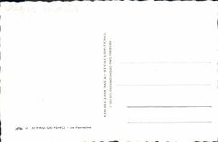 CPA St Paul de Vence La Fontaine 