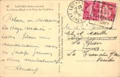 CPA Loches Le Chateau Royal et la Porte des Cordeliers 