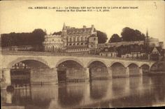 CPA Amboise Le Chateau bati Sur le bord de la Loire et dans lequel mourut le Roi Charles VIII 
