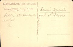 CPA Chateau de Loches Frontispice de l'Entree de l'Oratoire d'Anne de Bretagne 