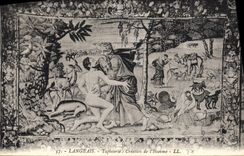 CPA Langeais Tapisserie Creation de l'Homme 