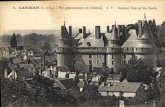 CPA Langeais vue panoramique du chateau 