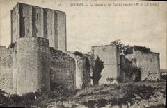 CPA Loches Le Donjon et les Tours d 'Aciente 