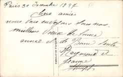 CPA Bonne Annee Femme
