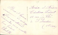 CPA Aimer est comme un livre Femme