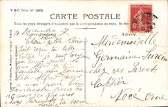 CPA Mon coeur sur votre coeur aime a se reposer Femme