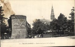 CPA Valenciennes Entree du Square de la Dodenne 