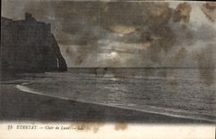 CPA Etretat Clair de Lune 