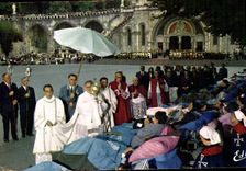 CPA Lourdes Benediction des Malades 