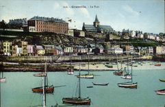 CPA Granville le Port Bateaux