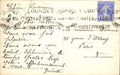 CPA Lourdes Chateau Fort 