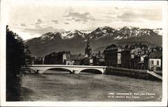 CPA Grenoble Vur sur l'Isere et la Chaine des Alpes 