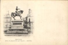 CPA Orleans Statue de Jeanne d'Arc par Foyatier 